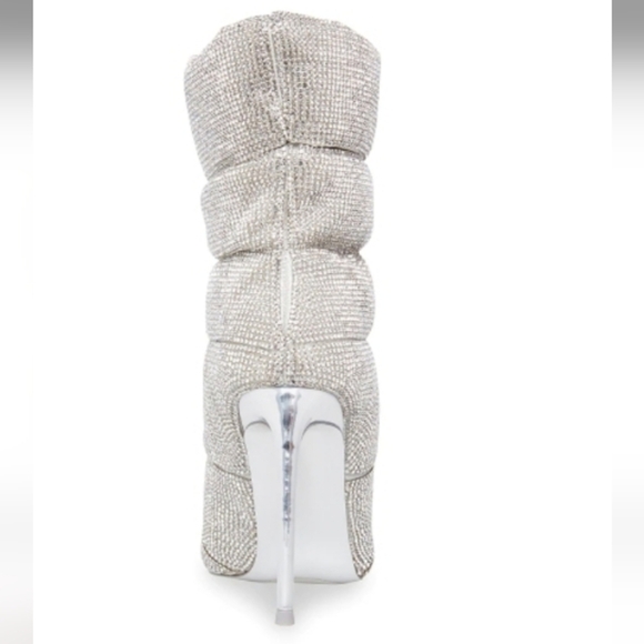 Steve Madden Cloak-R Rhinestones stiletto booties Sz-7.5 - Picture 3 of 9